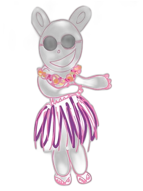 Little Miss Panda Gets Lei'd unisex